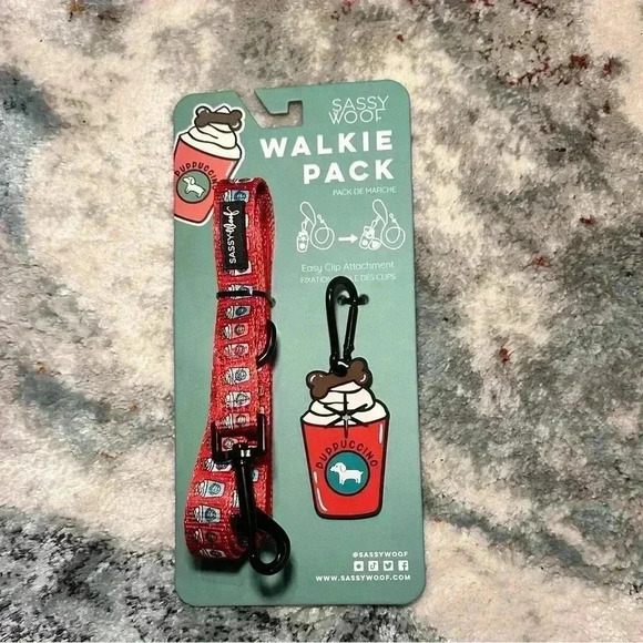Other - Sassy Woof Walkie Pack - Pupuccino Design (Brand New)
